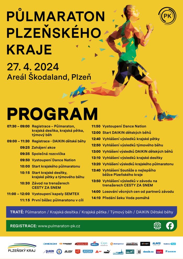Půlmaraton - Grafika - A4 program Půlmaraton - Grafika - A4 program